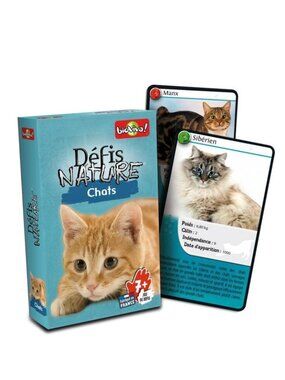 Bioviva Défis Nature - Chats-French Card Game New Sealed Ages 7+
